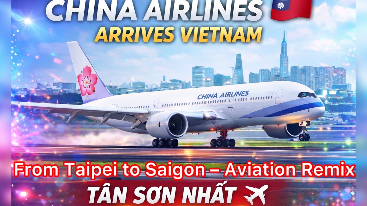 China Airlines 🇹🇼 Hạ Cánh Tân Sơn Nhất ✈️ | A350 | EDM Rimex #ChinaAirlines #TanSonNhat #SGNAirport 