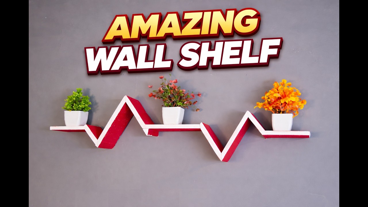 Handmade Zigzag Wall Shelf | Creative Home Decor
