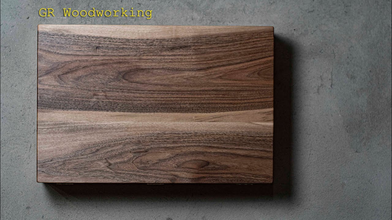 Ash and Walnut wall mount floating desk Making