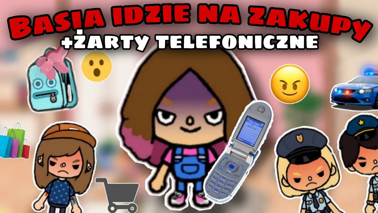 BASIA NA ZAKUPACH I TELEFONICZNE ŻARTY😝 | TOCA BOCA HISTORYJKI PO POLSKU | TOCA LIFE WORLD