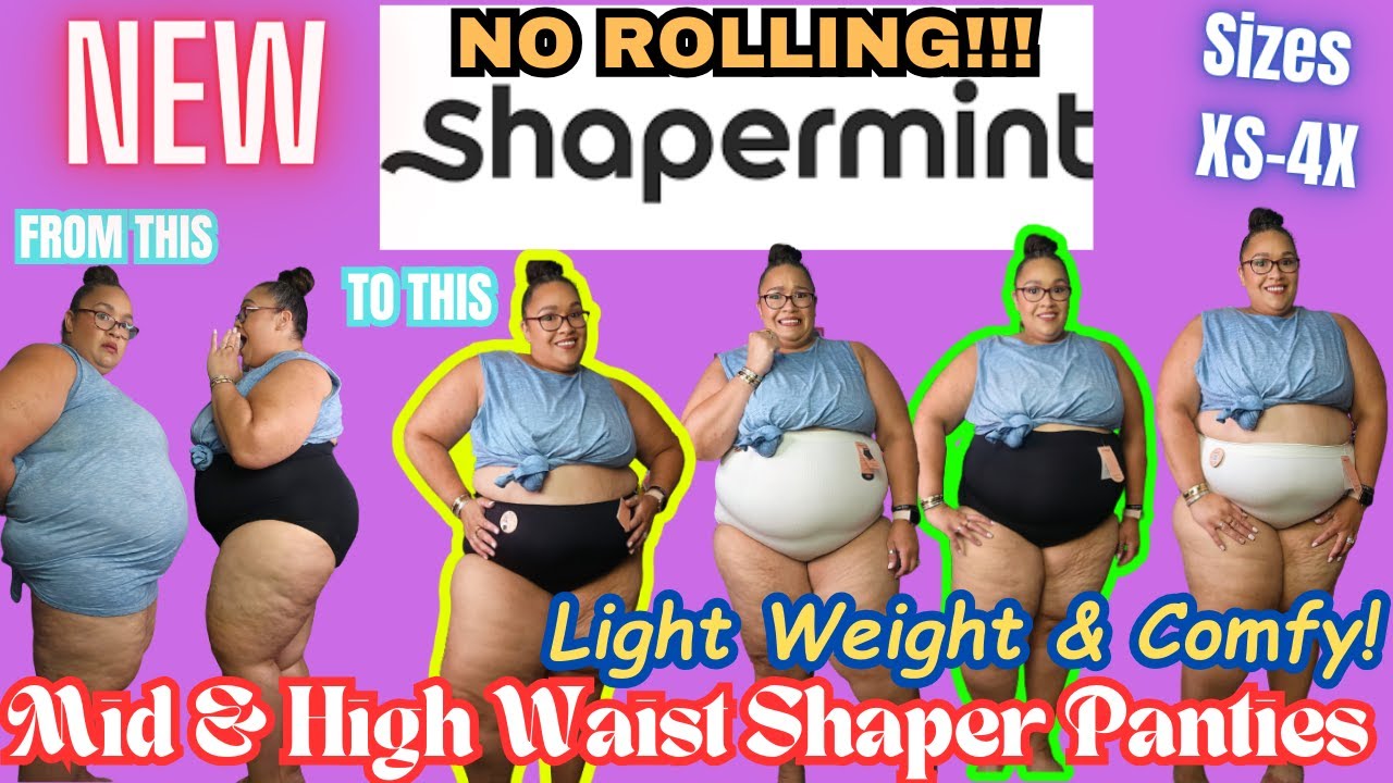 SHAPERMINT Mid & High Waisted Panties!!|Plus Size Shapeware|Affordable Shapewear|Tasha St James