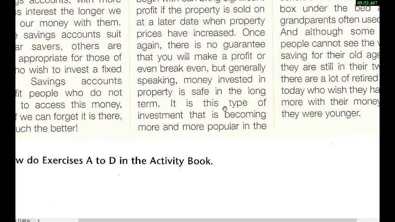 قطعة making more from your money..السادس الاعدادي