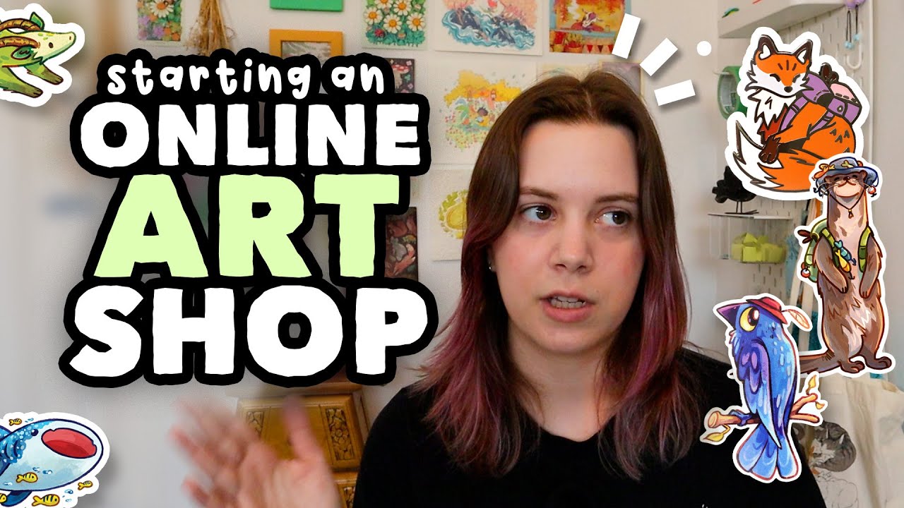 How to start an ONLINE art shop! // manufacturing, shipping, packaging, & more