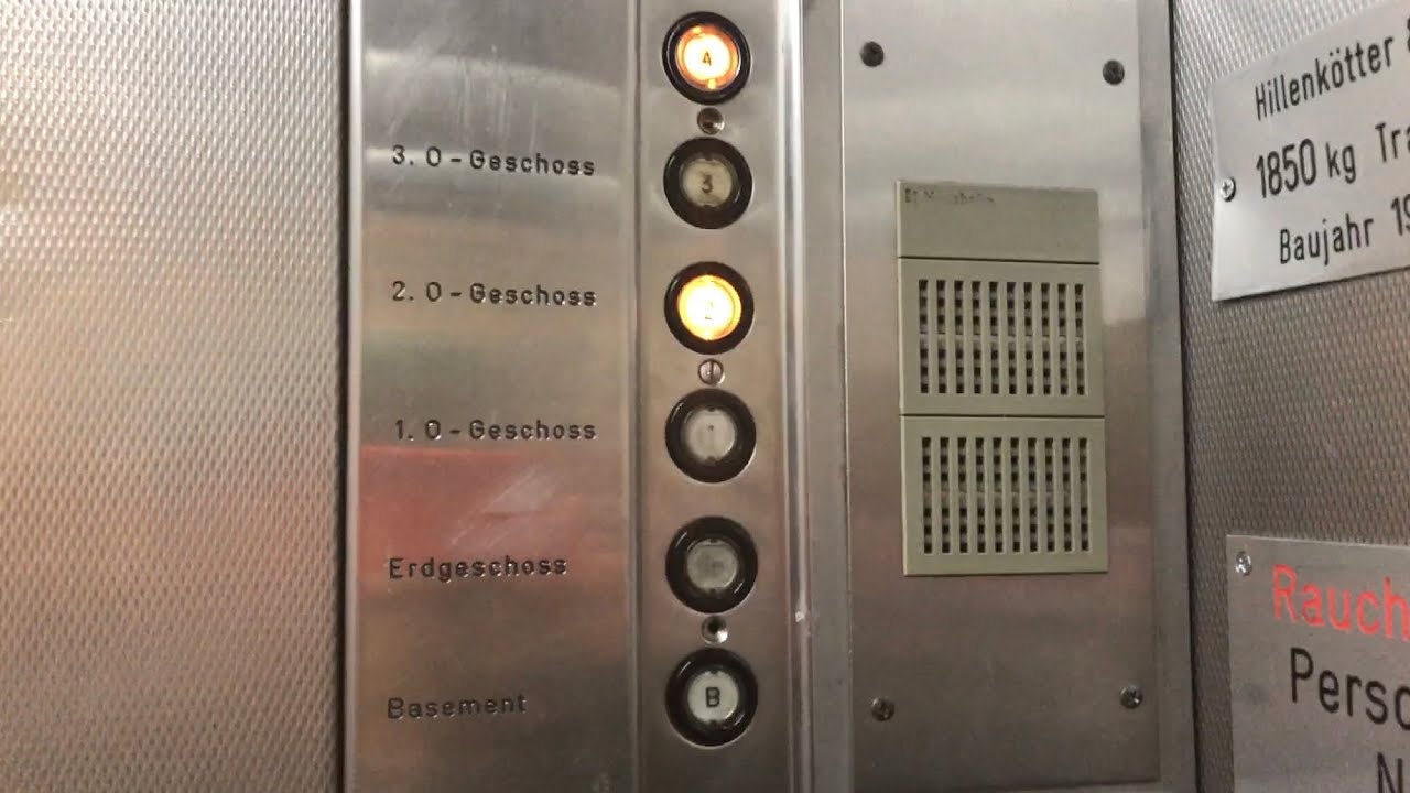 Two 1971 Hiro Lift Elevators at Galeria Kaufhof, Stuttgart-Mitte