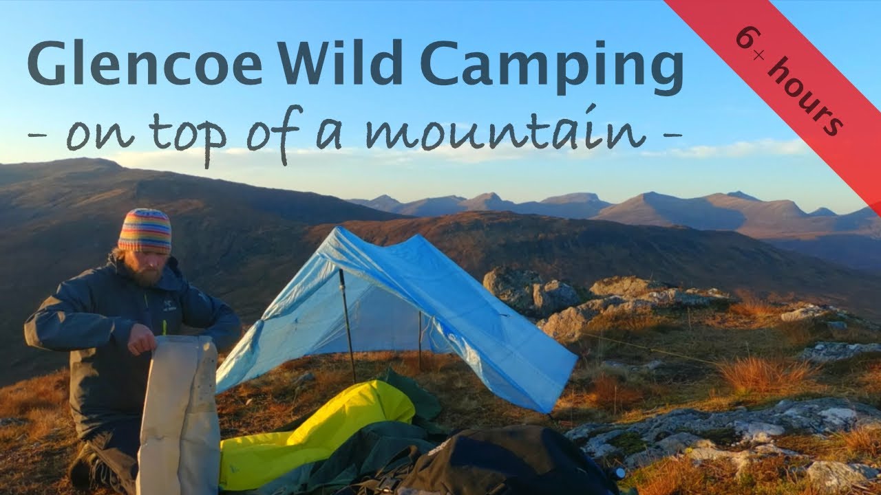 WILD CAMPING GLENCOE - off the beaten track, mountain top