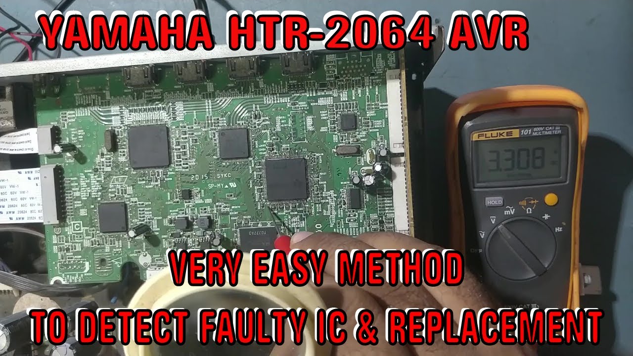 Как отремонтировать YAMAHA HTR-2064 AVR при проблеме отсутствия звука, приемы обнаружения неиспра...