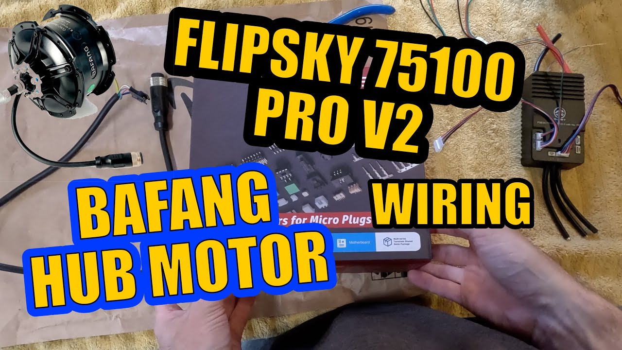 Wire BAFANG Hub + FLIPSKY 75100 Pro V2! w/ JST SM Crimp Kit