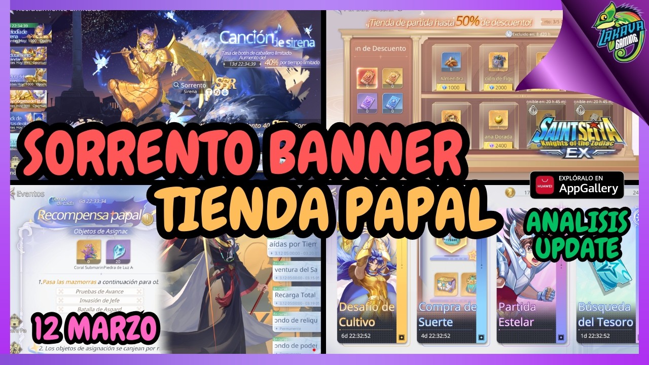 Llega SORRENTO a Saint Seiya EX con Mi Tienda FAVORITA!