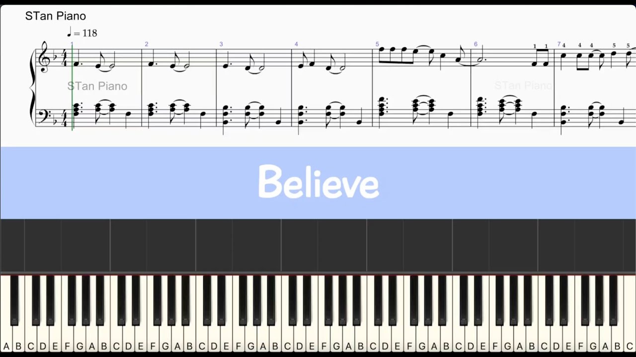 Believe - Barbie & The Diamond Castle - Piano