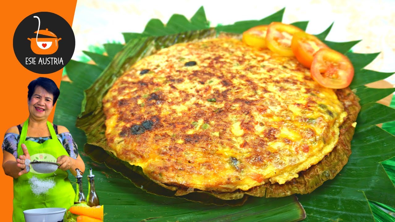 TORTANG GINILING SA DAHON NG SAGING | PORK RECIPE | ESIE AUSTRIA