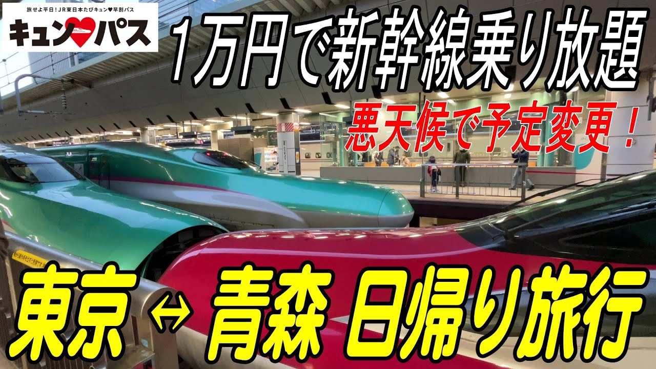 【キュン♥パス】１万円で新幹線乗り放題 キュンパスで東京～青森を日帰り旅行【旅行記】