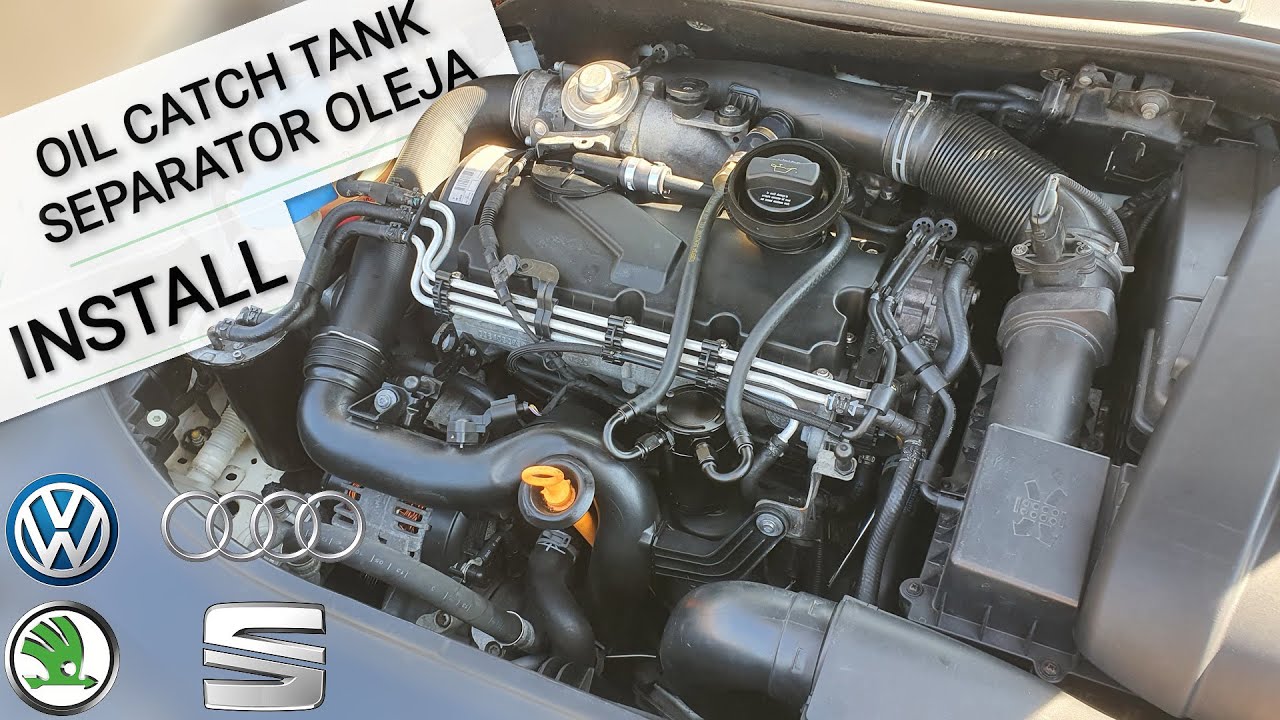 EXTERNÝ OLEJOVÝ SEPARATOR -  montáž - OIL CATCH TANK