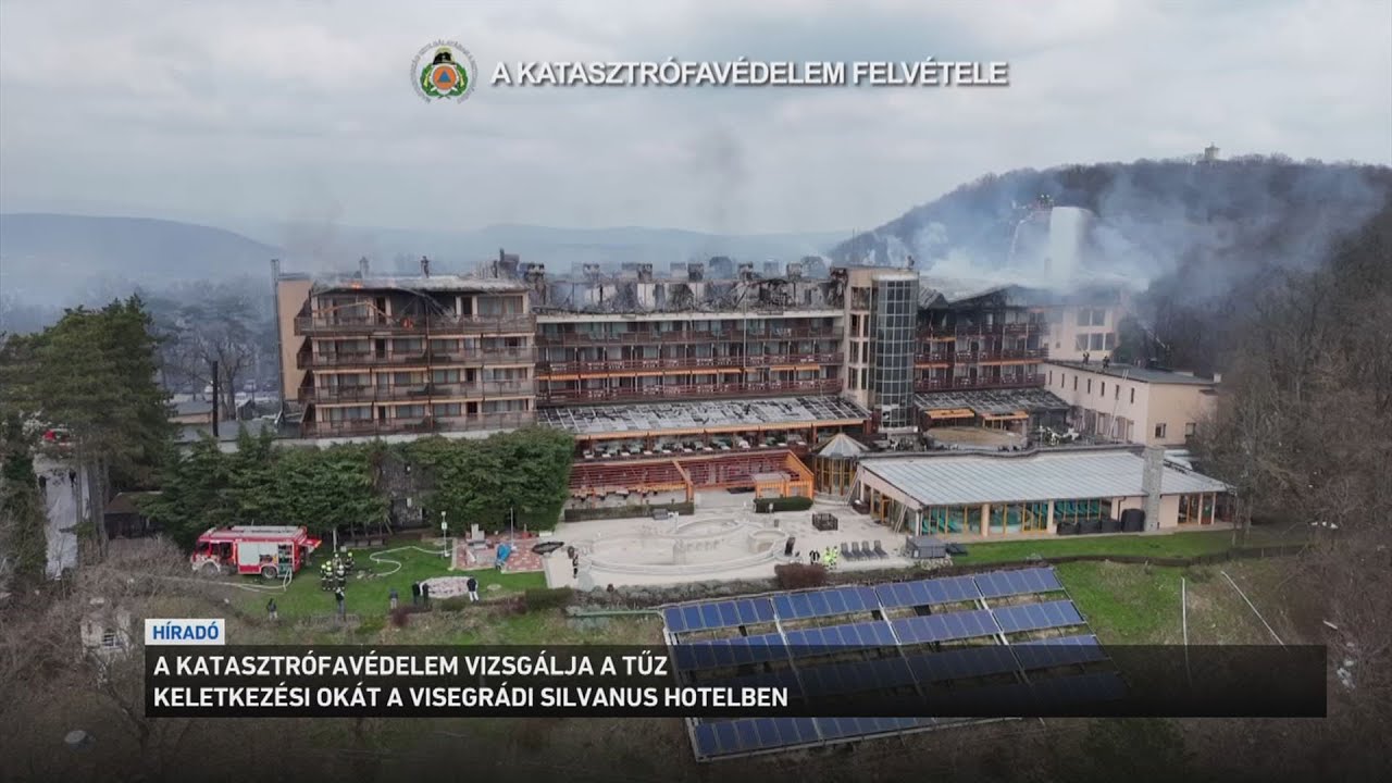 A katasztrófavédelem vizsgálja a tűz keletkezésének okát a visegrádi Silvanus hotelben