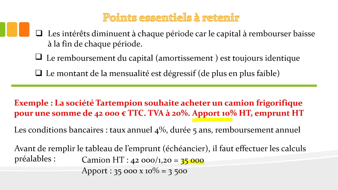 AMORTISSEMENT CONSTANT