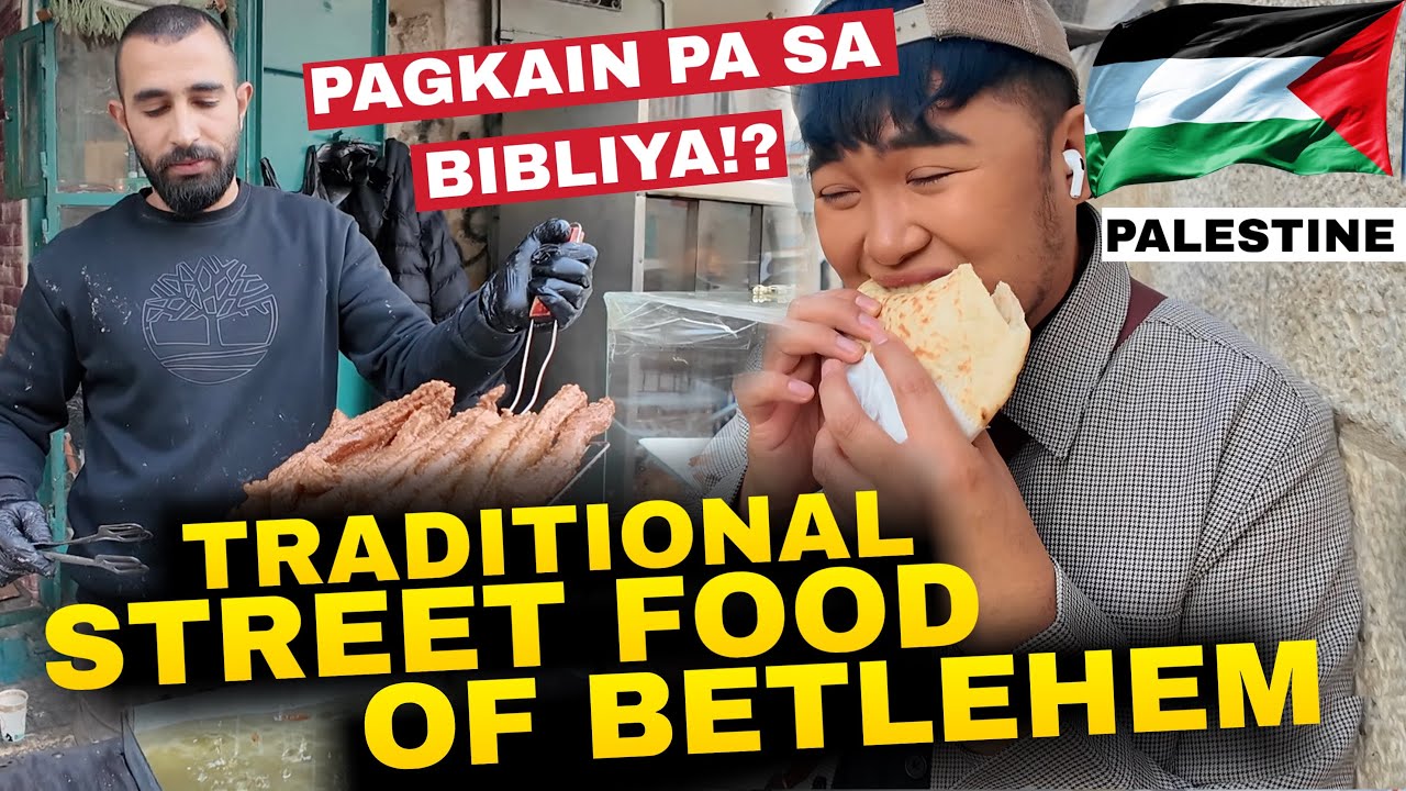 EATING TRADITIONAL STREET FOOD OF BETLEHEM 🇵🇸 