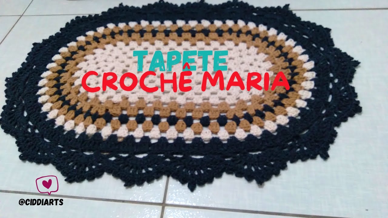 Tapete de crochê Maria, minha combinação de cores de milhões #tapetedecroche #decoration