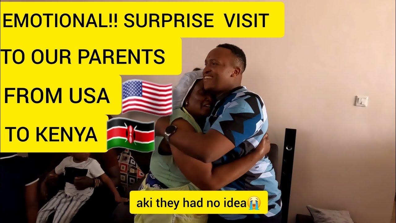 EMOTIONAL!!SURPRISE VISIT TO OUR PARENTS ALL THE WAY FROM USA🇺🇸TO KENYA🇰🇪