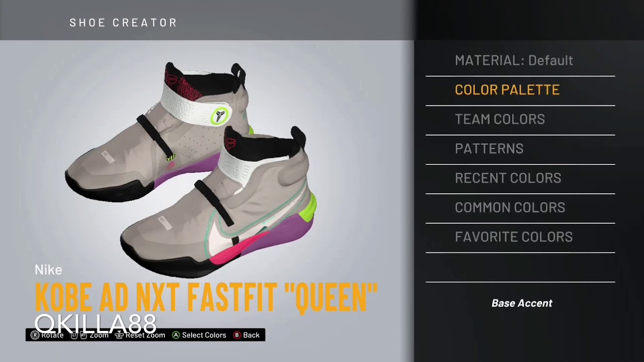 NBA 2k21 Shoe Creator | Nike Kobe AD NXT FastFIT “Queen”