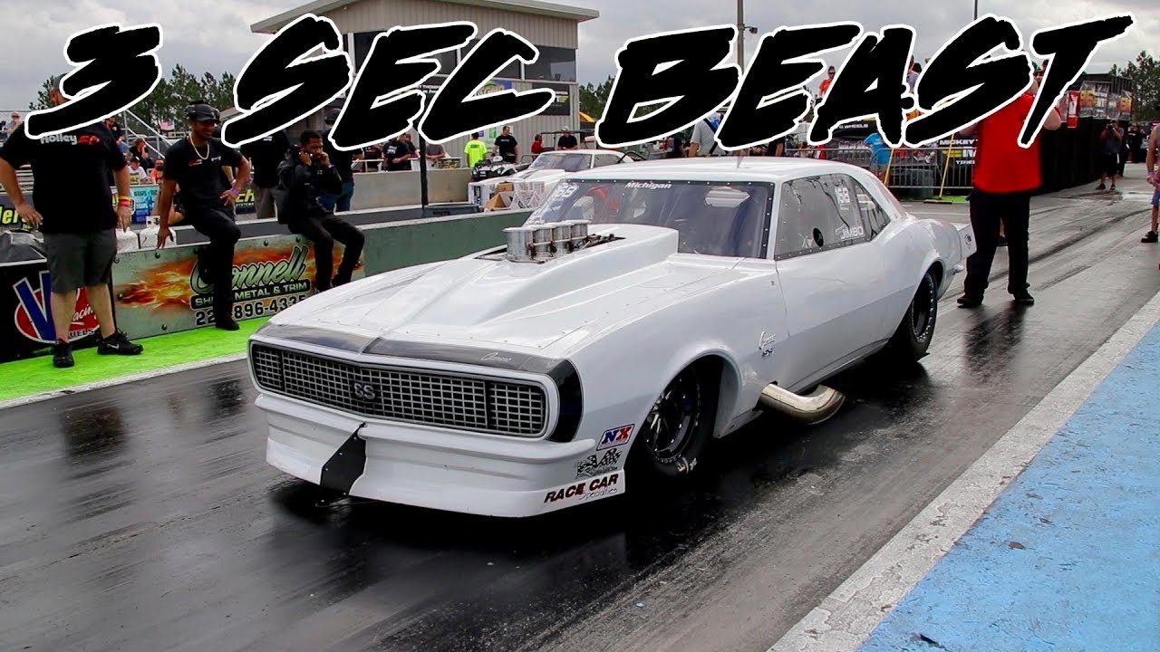 BIG BLOCK NITROUS CAMARO SHOWED THE ET FOR THE 1ST TIME AT LIGHTS OUT 11 AND WOW!