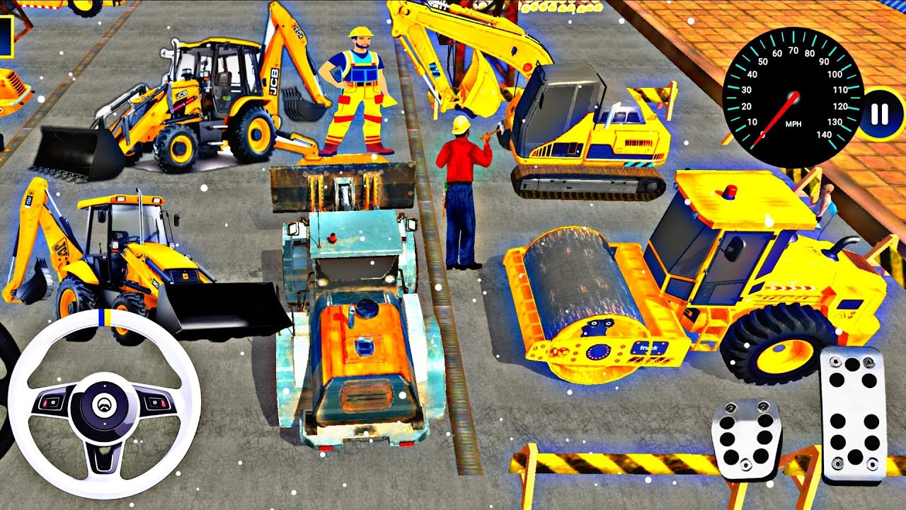 Backhor Leader JCB Simulator Gameplay 3D Indian JCB Truck Driving & Railway Congratulations #games 5
