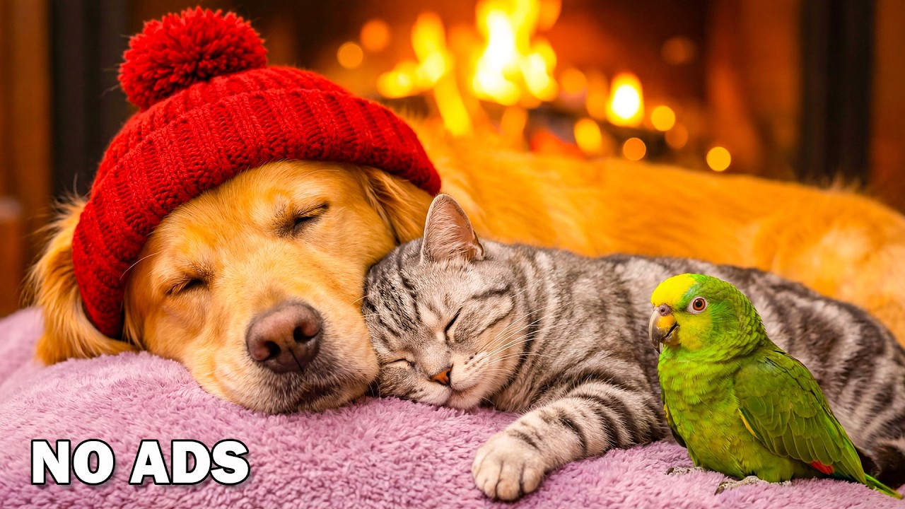 Dog TV • Cat TV 🐶😺 - Bird Visit 🐦12 Hours Of Pets Music🎶 Anti-Separation Anxiety Relief💖No Ads