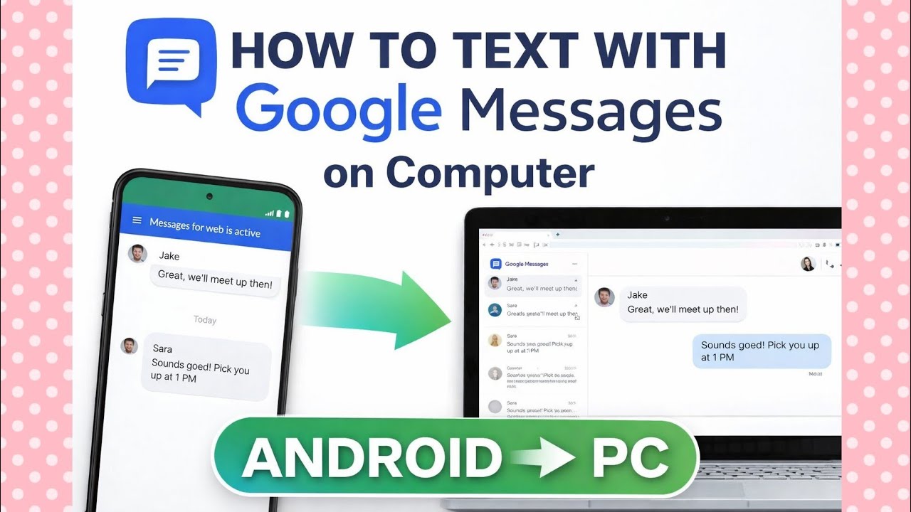 📱💻 How to Text with Google Messages on Computer (Android &rarr; PC)| AquaTechFantasy