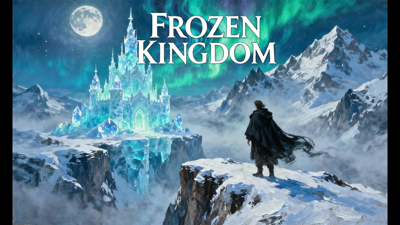 Frozen Kingdom | Epic Fantasy Ambience with Aurora Borealis (4K Cinematic Music)