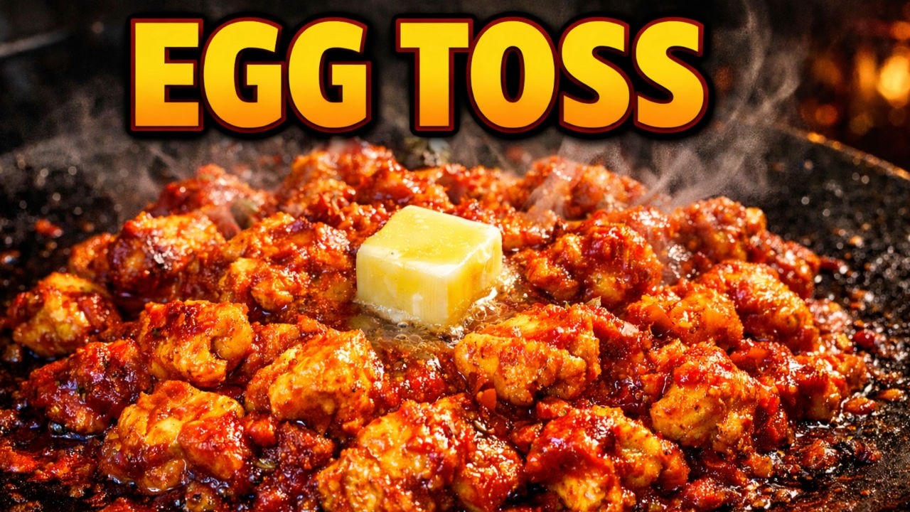 Tawa Egg Chunk Masala | Spicy Street Egg Toss