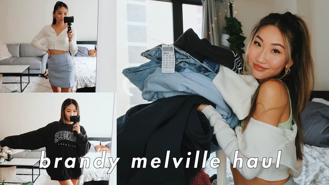 BRANDY MELVILLE SPRING TRY-ON HAUL 🍒 (basic but cute)