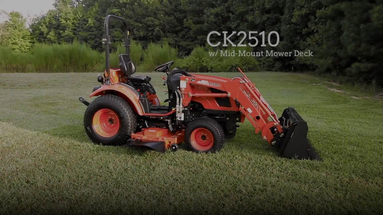 KIOTI CK2510 w/Drive Over Mower Deck - Quick Start Video