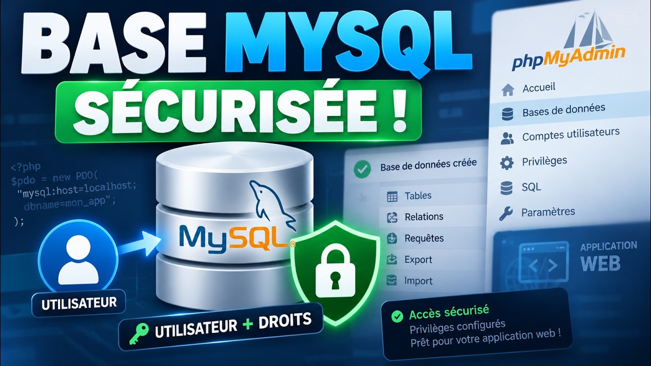 Database Admin : Créer et sécuriser une base de données MySQL pour vos applications web
