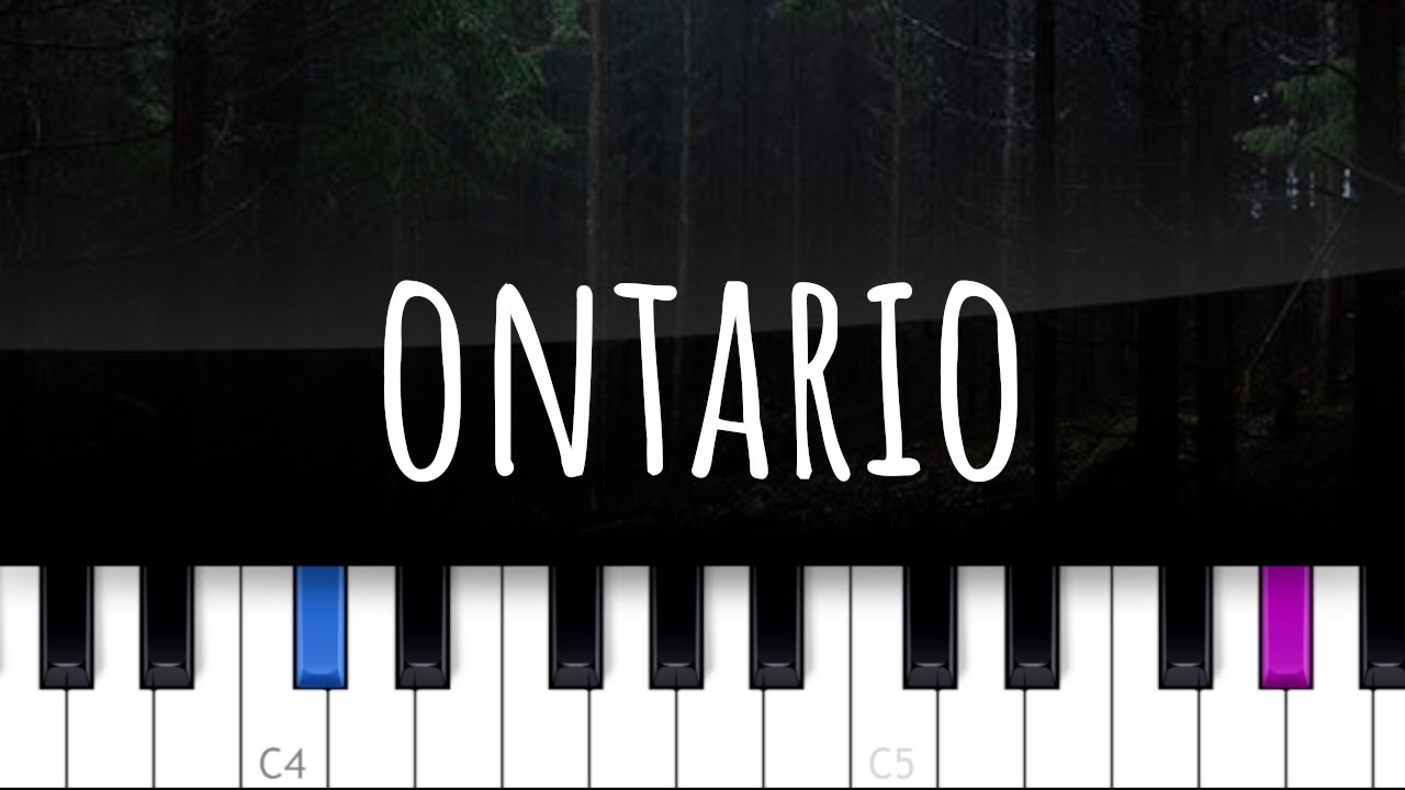 Ontario ~ Novo Amor & Ed Tullett (piano tutorial)