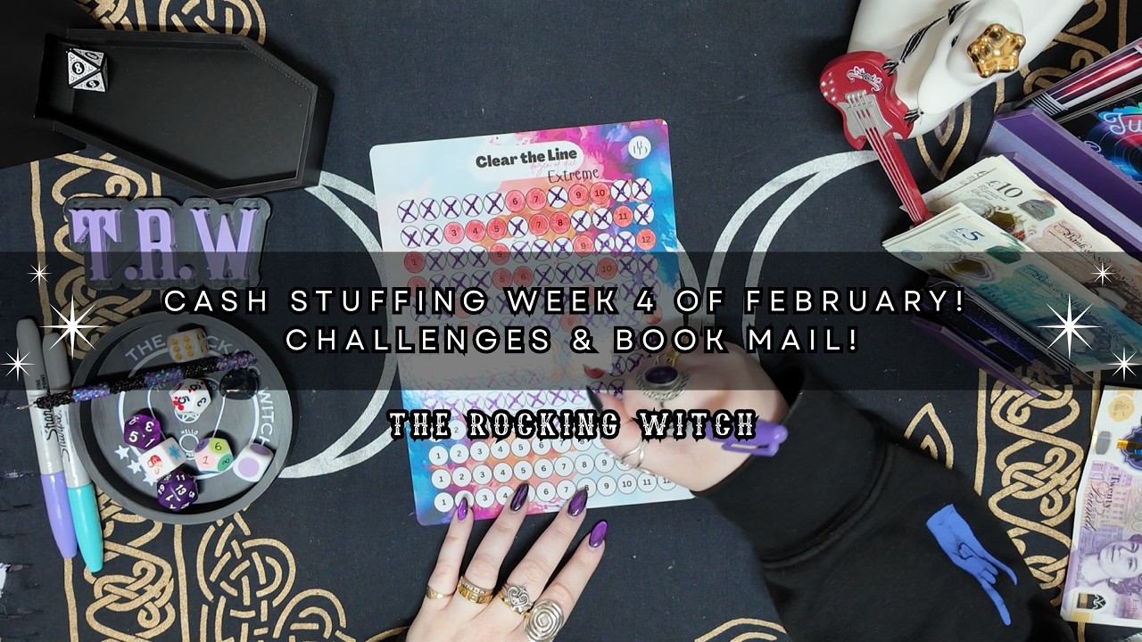 Cash stuffing week 4 of Feb. Challenges & Book mail!