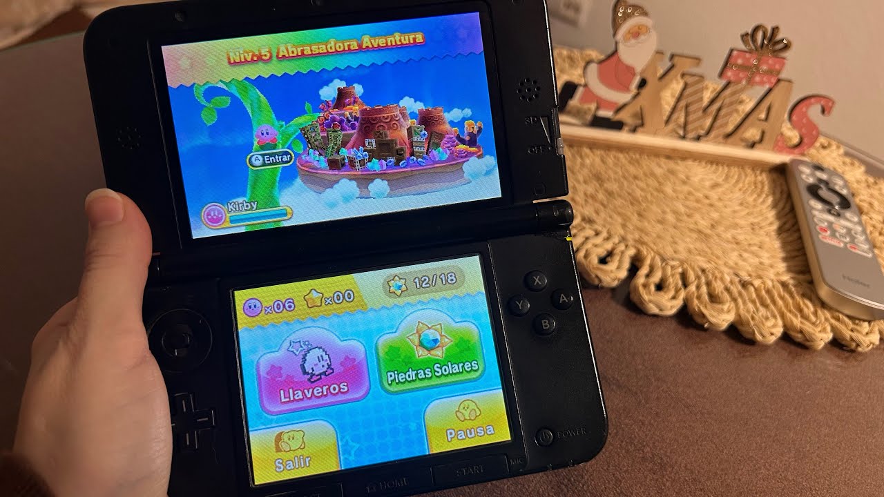 ASMR jugando a Kirby en Nintendo 3DS XL 😴