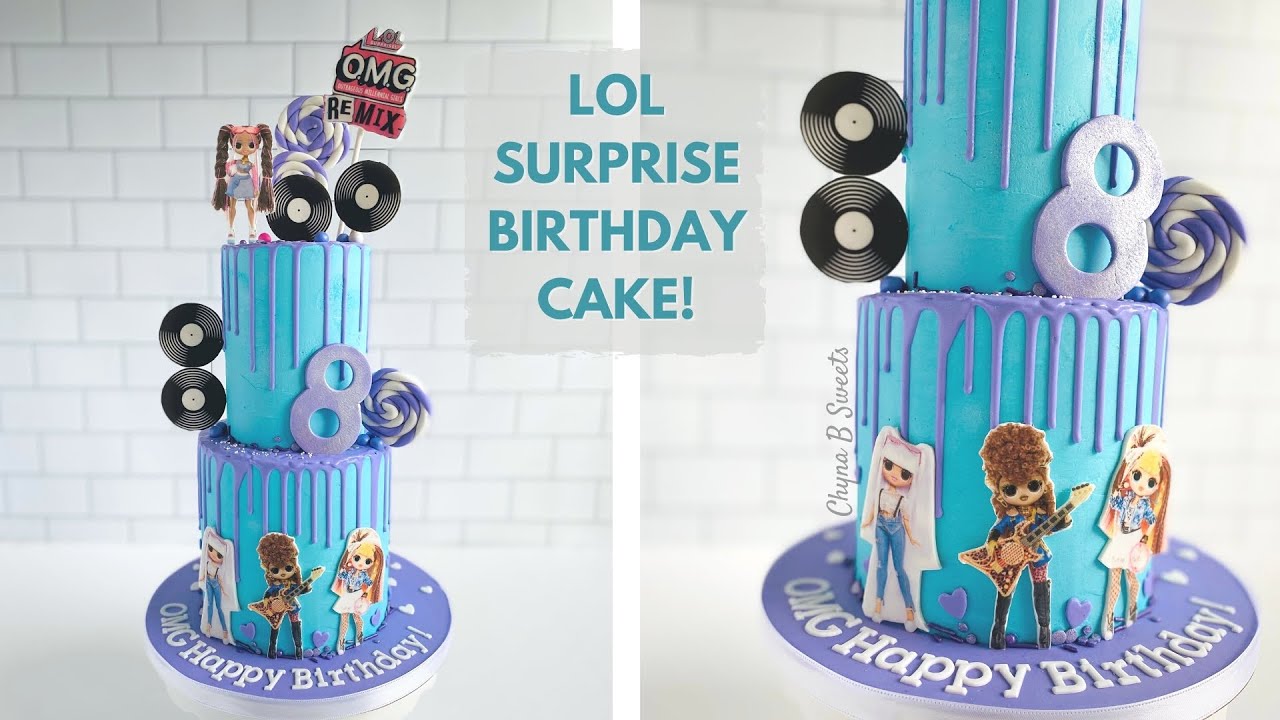 LOL Surprise Cake! | OMG Remix | Girl's Birthday Cake | ChynaBsweets