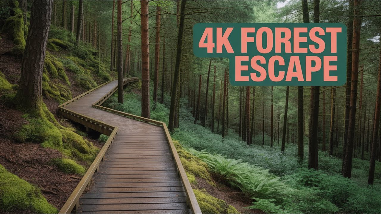 Ballinastoe Woods Walking Tour 4K | Wicklow Forest