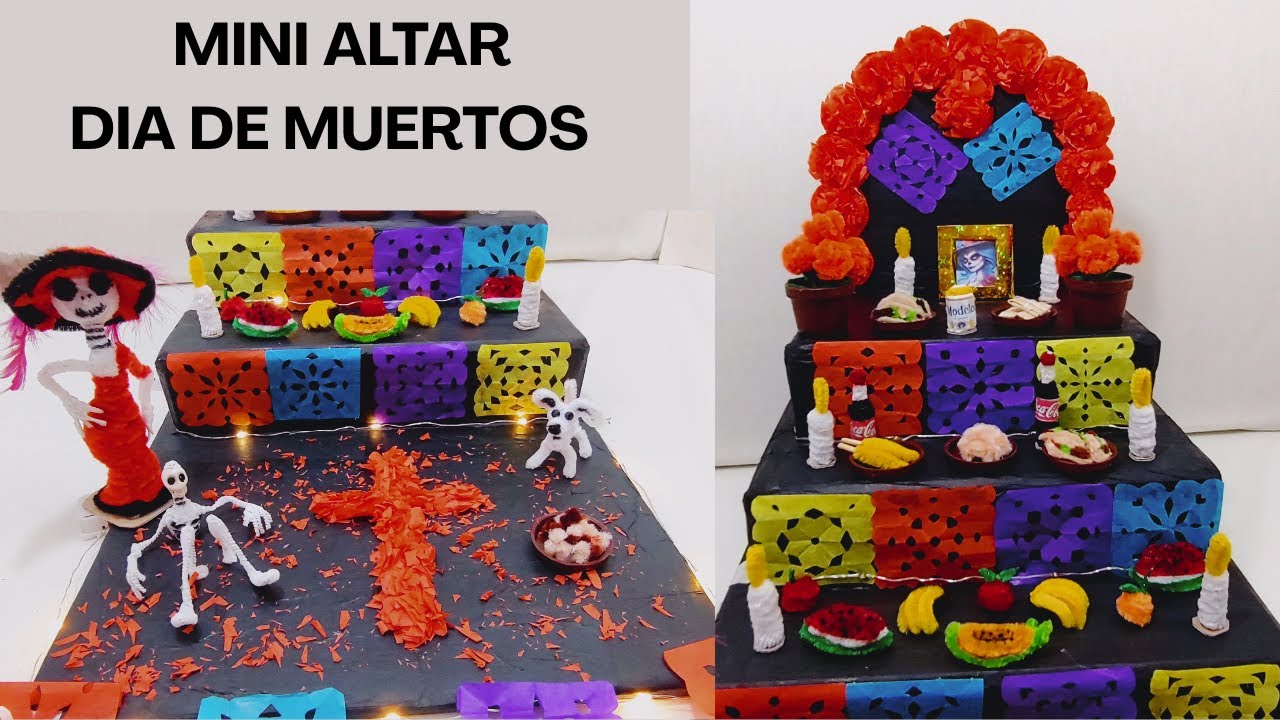 COMO HACER UN MINI ALTAR PARA DIA  DE MUERTOS