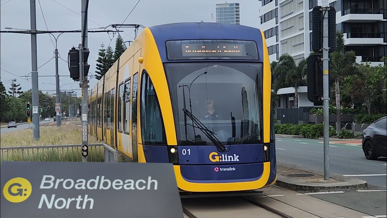 Trams at Broadbeach North 