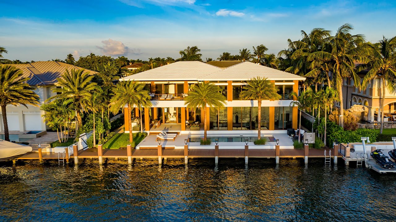 $6.615 Million Dollar Luxury Mansion Tour | New Modern Mansion | Lighthouse Point, FL