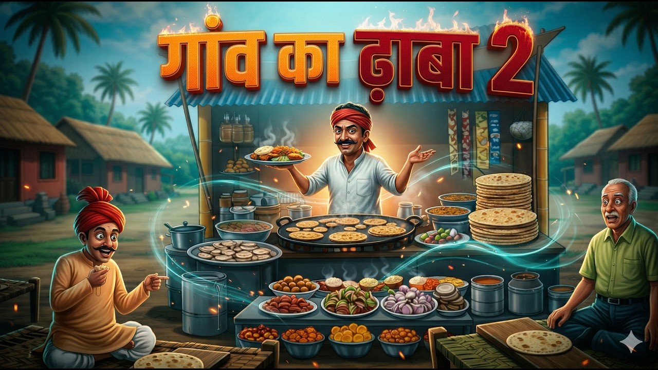 गाँव का ढाबा   GAON KA DHABA   HINDI KAHANIYA   CARTOON STORY   HINDI STORIES @HindiKahaniyan