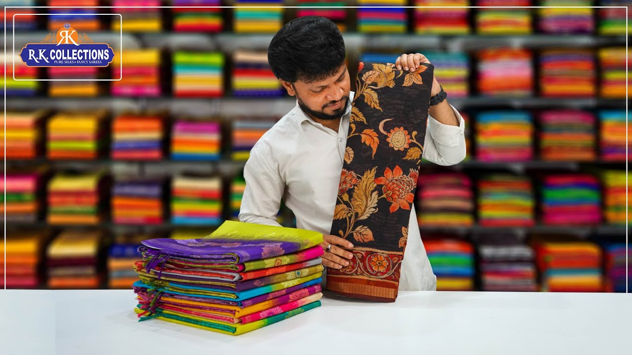 Maheshwari Silk Kalamkari Print & Jute Silk Sarees I Wholesale Shop I @Rkcollectionssarees