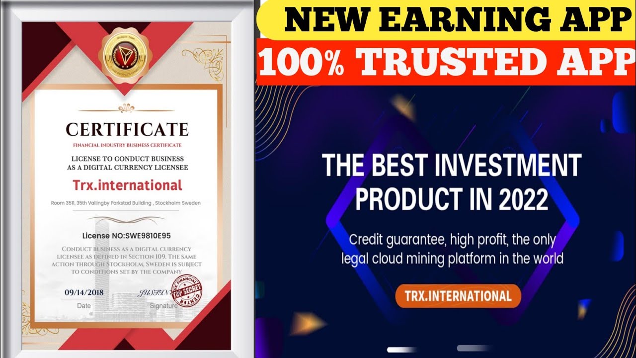 2022 a new mining website, 6% trx income per day, registering to get trx rewards is simple