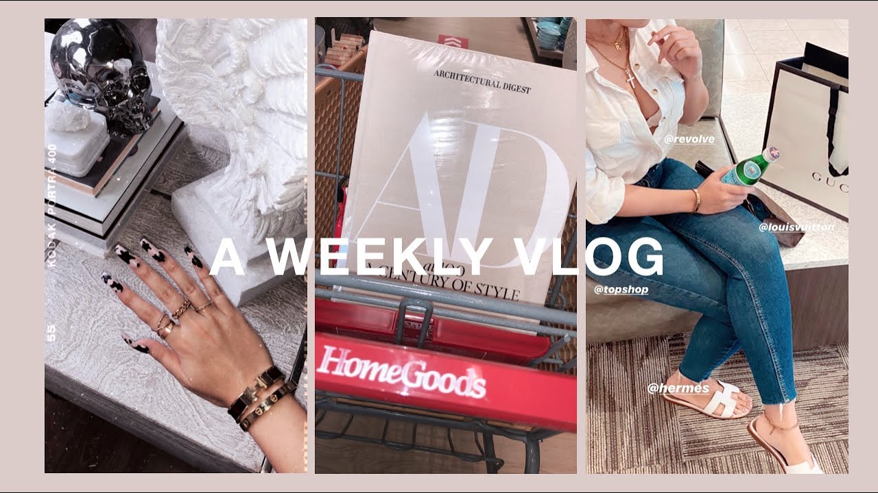 WEEKLY VLOG | clothing + home decor haul, unboxing amazon packages, assembling furniture