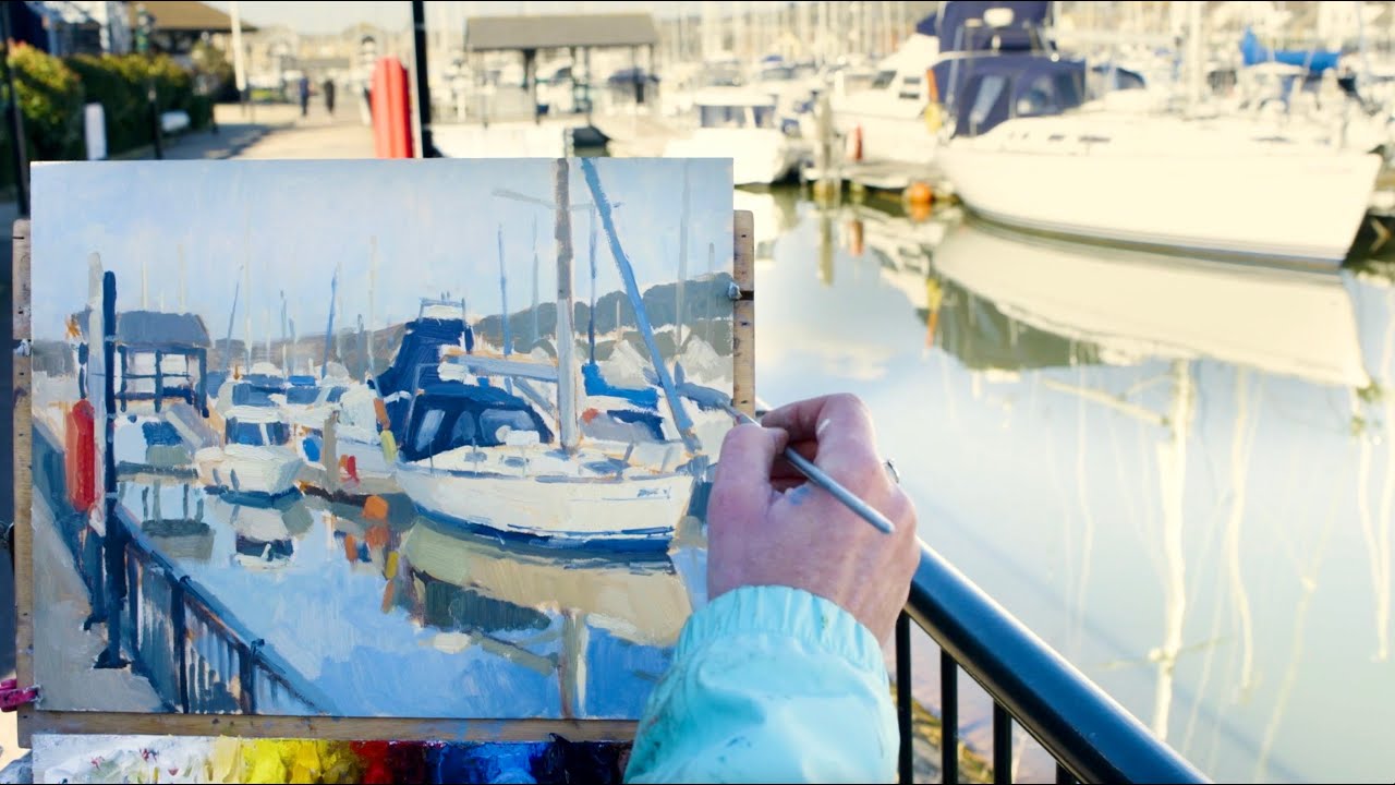 Boat Marina Plein Air Demo