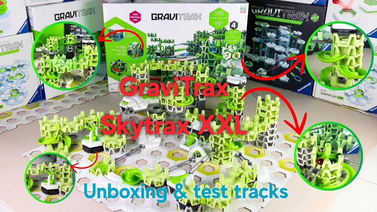 NEW Gravitrax SKYTRAX! 😱 Best set ever? 🤔 (Unboxing and test track)