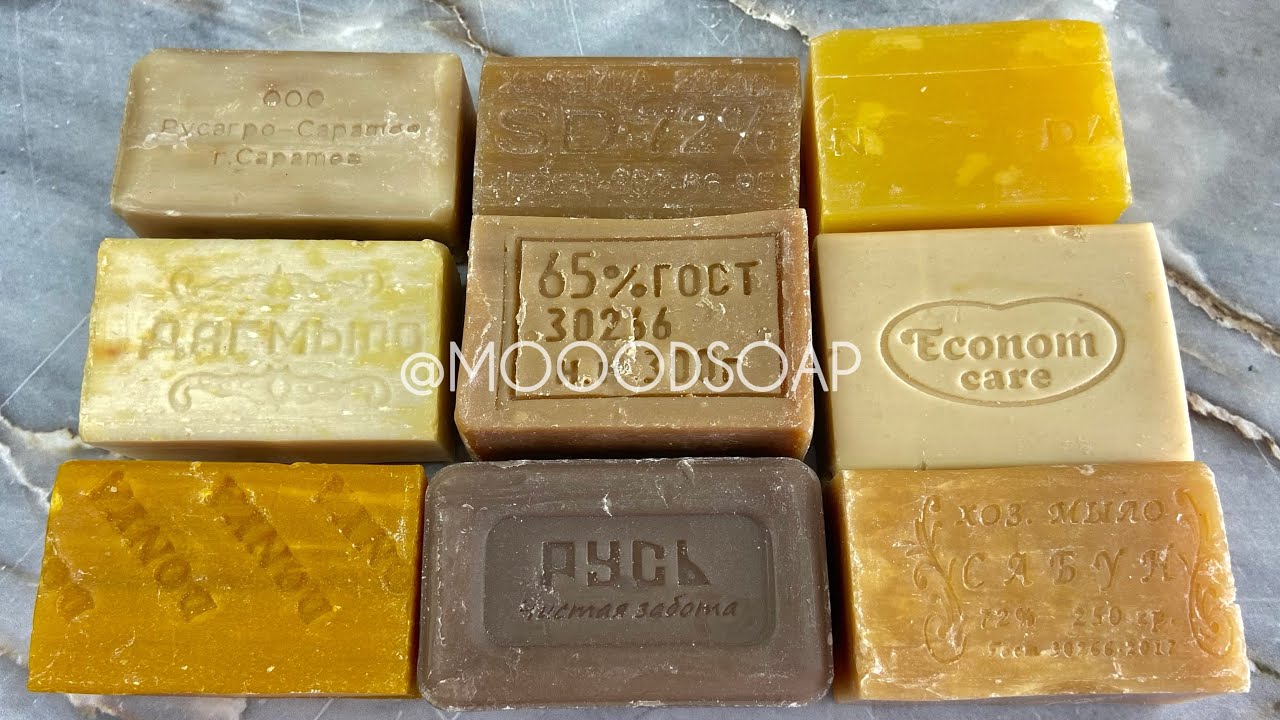 2x cutting soap. Asmr soap. Satisfying video. Help for sleep.