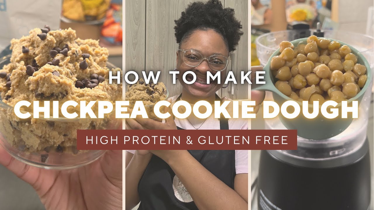 How To Make Chickpea Cookie Dough 🌱🍪💪🏽 | High Protein & Gluten Free