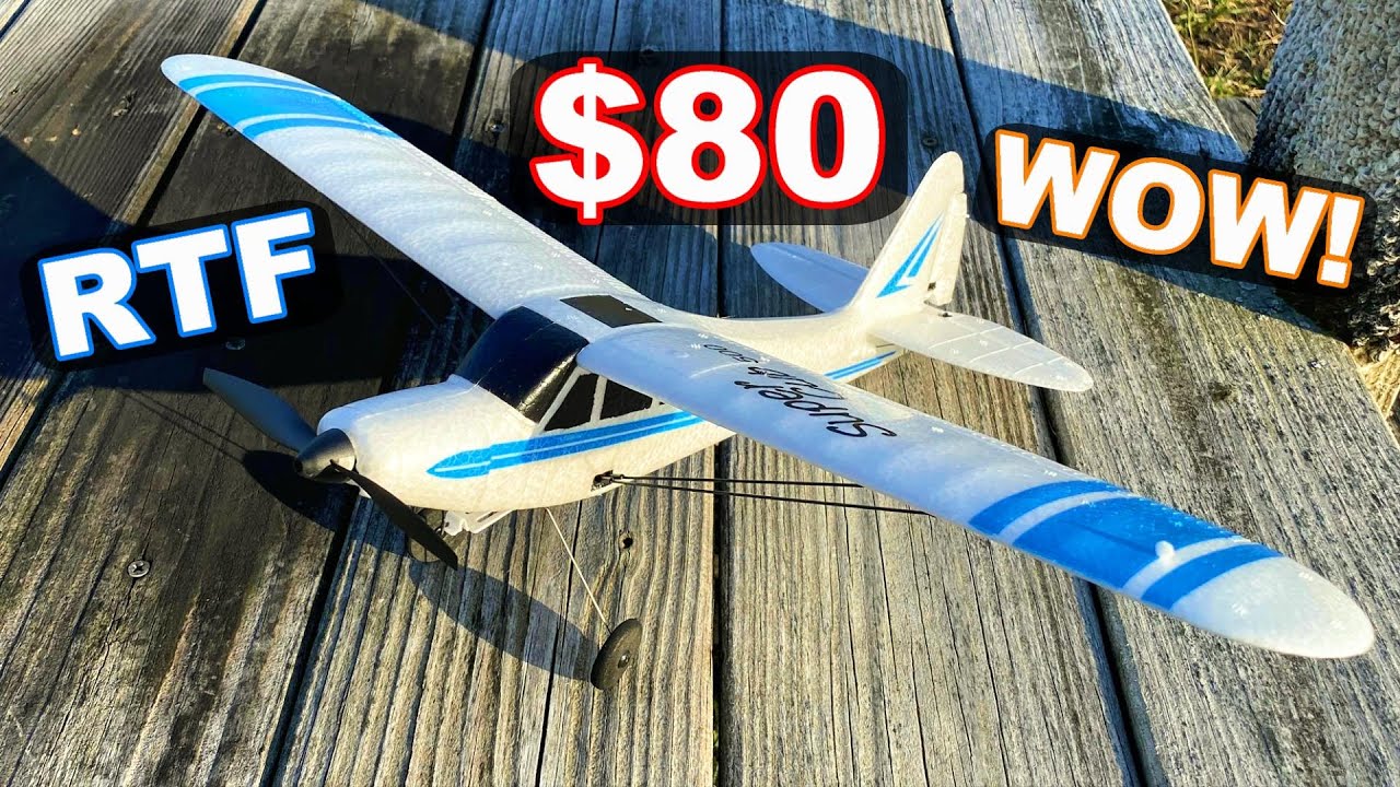 $80 RC Airplane READY TO FLY for Beginner! - Volantex Super Cub 500 - TheRcSaylors
