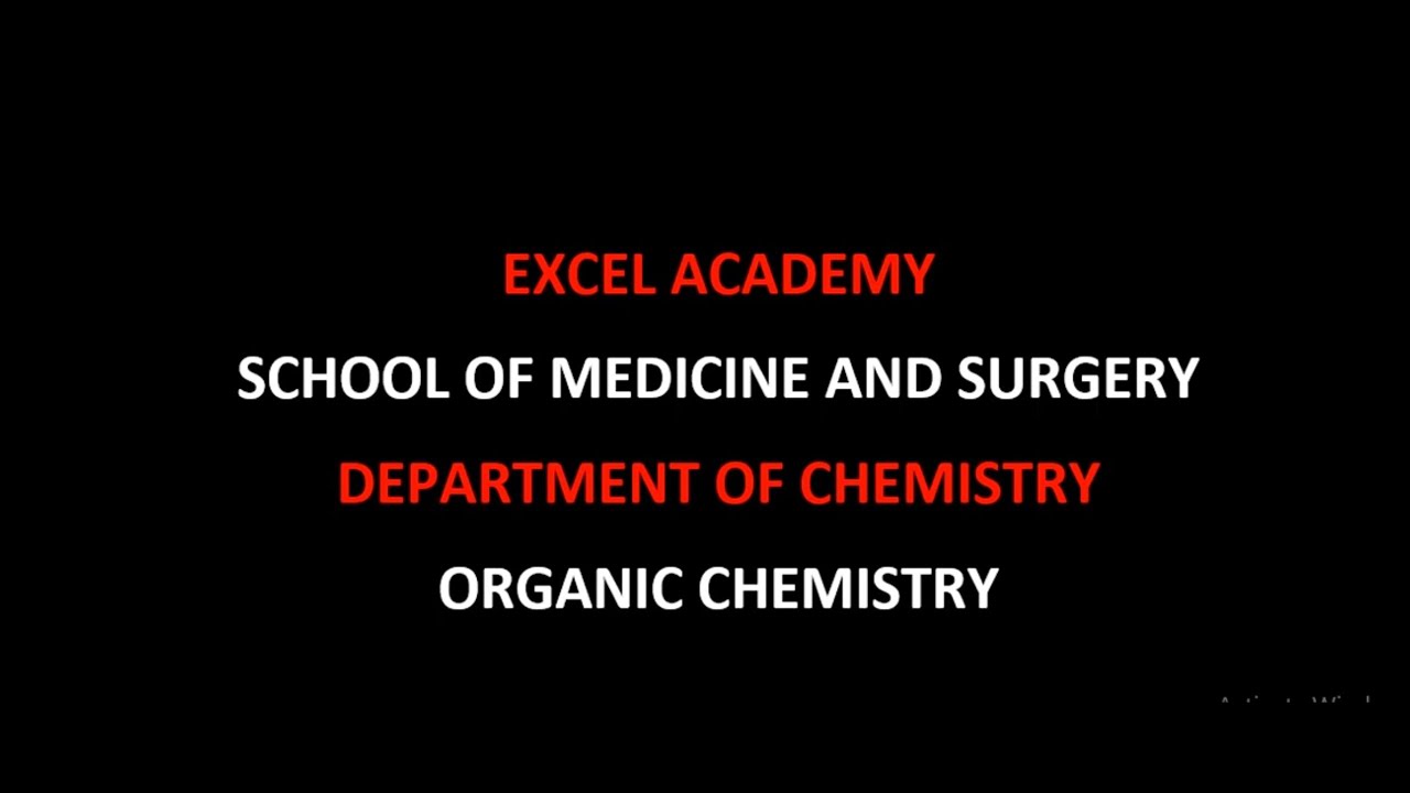 ORGANIC CHEMISTRY   PREPARATION OF ALKYL HALIDES PART ONE