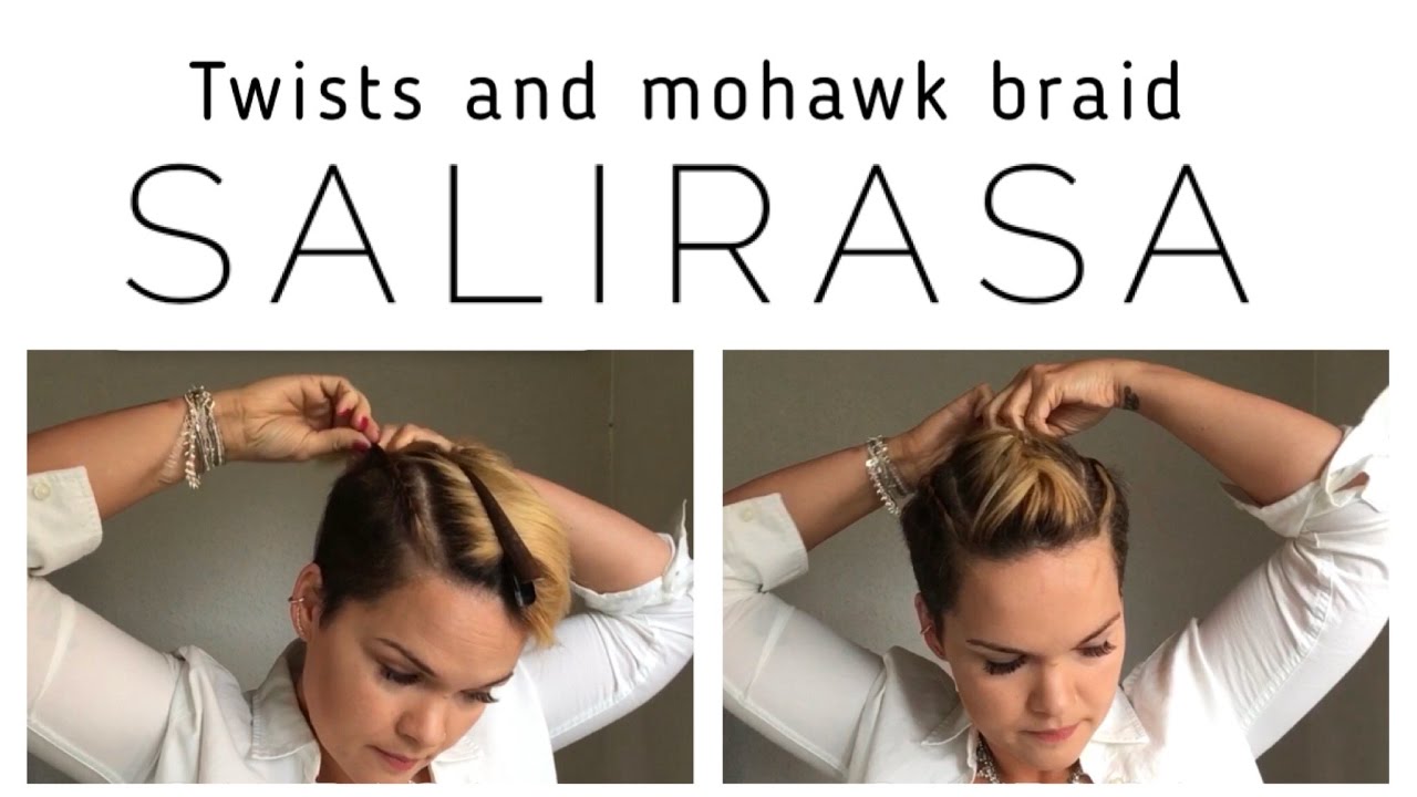 how I twist and braid my Mohawk/ pixiecut | short hair tutorial